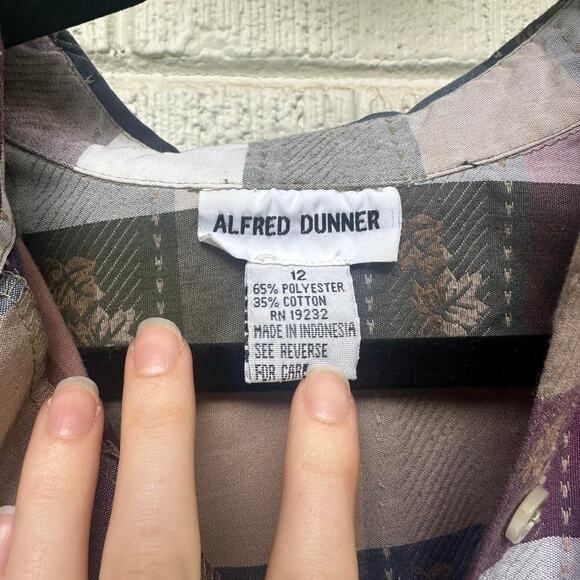 Alfred Dunner Vintage 90's Fall Leaf Button-Up - Picture 3 of 3